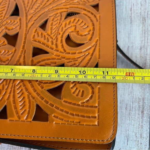 Patricia Nash Leather Salandra Flap Crossbody Bag - Picture 4 of 10